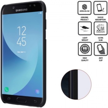 Juodas Frosted shield serijos dėklas + plėvelė Nillkin (GALAXY J3 2017)